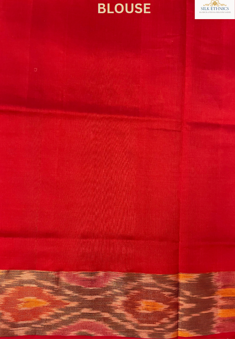 Steel grey Tripura silkcotton handloom saree