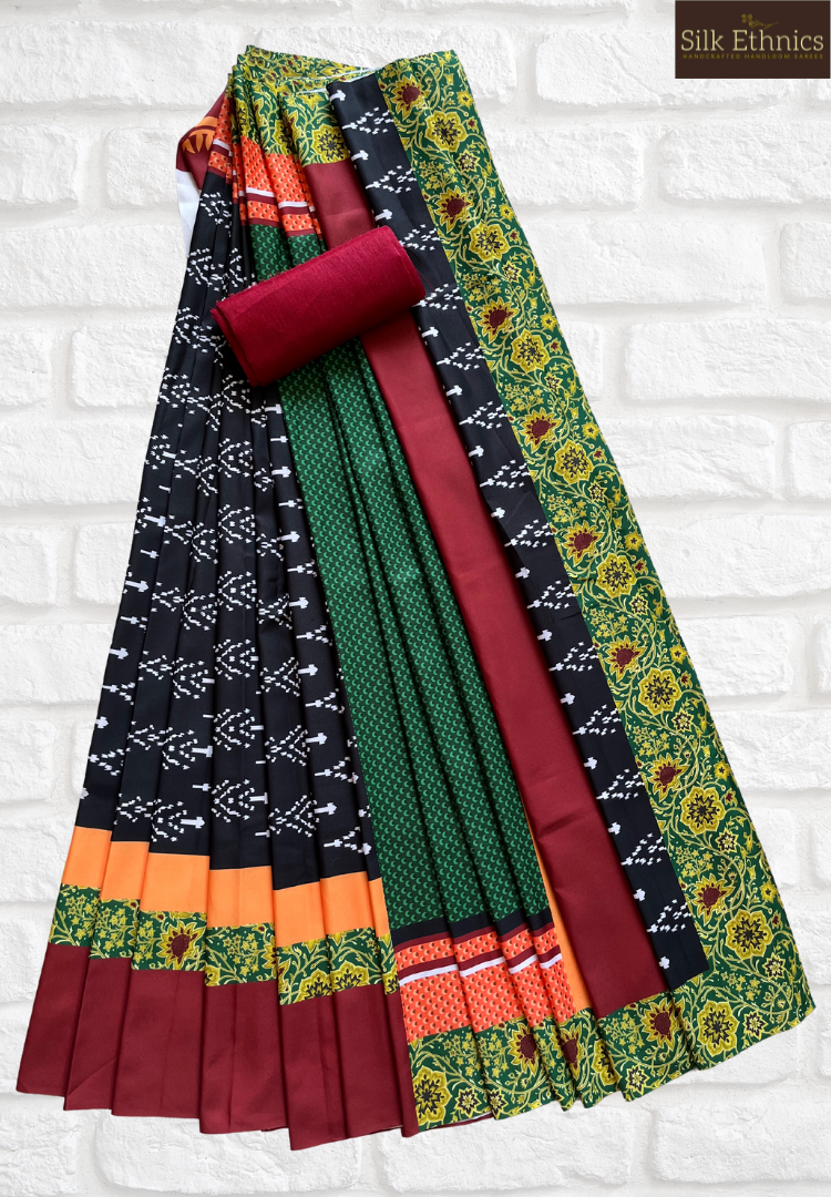 Multicoloured soft silk fancy designer saree